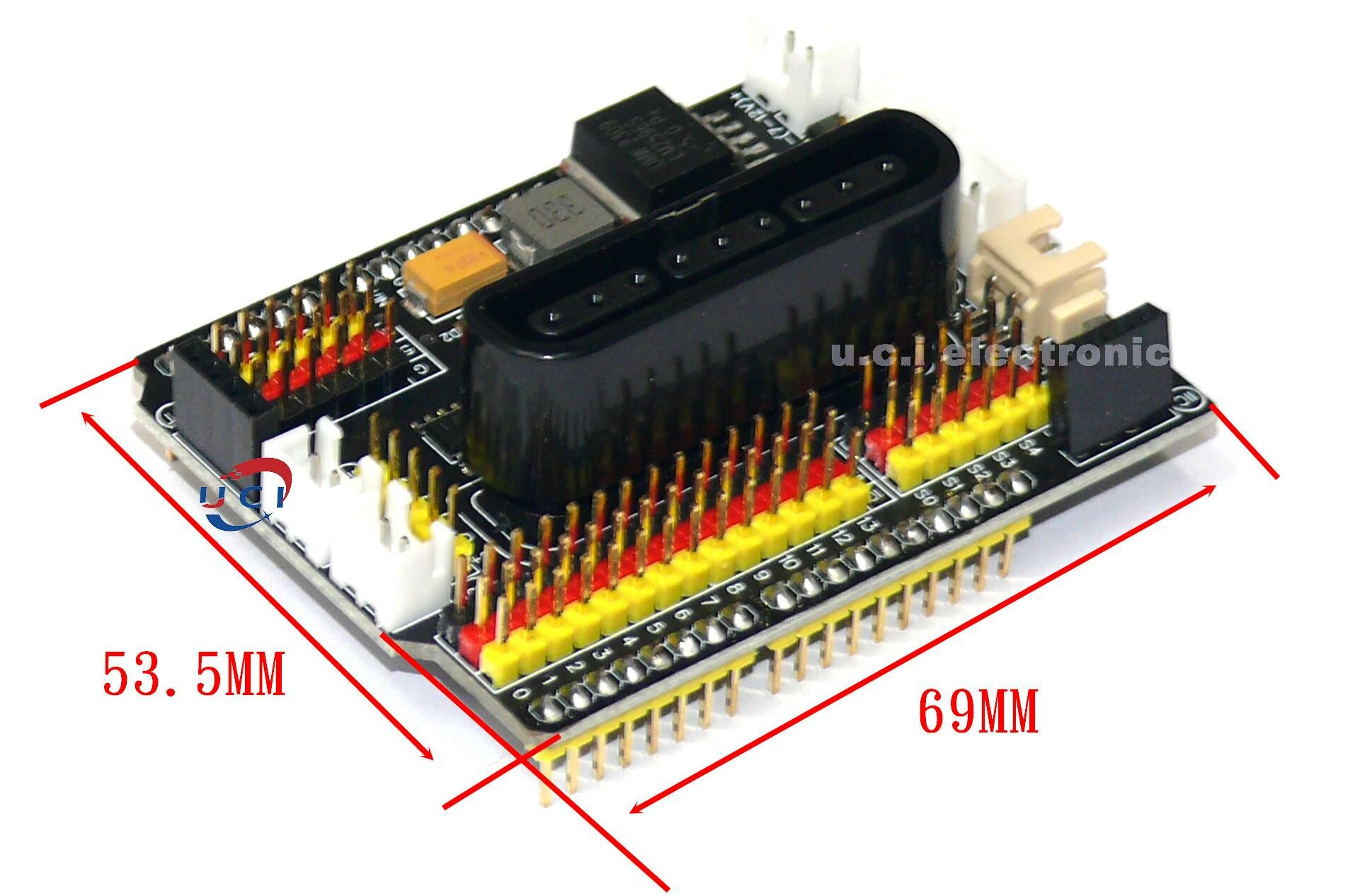 【UCI電子】 (L-36) 4路電機驅動擴展板PS2麥克納姆輪智慧型機器人小車Arduino UNO 全相容