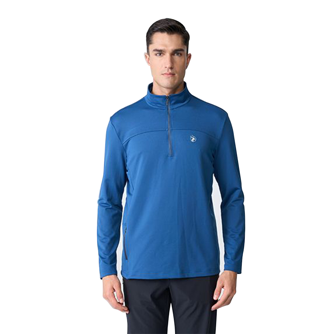 Wildland 荒野 男斜紋拉鍊保暖機能衣(2色) 登山/出國/旅行/日常/上班 12WB12606