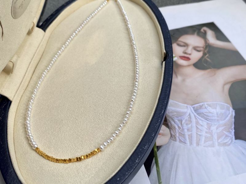 除夕寵粉! 碎金珍珠項鍊 特惠款