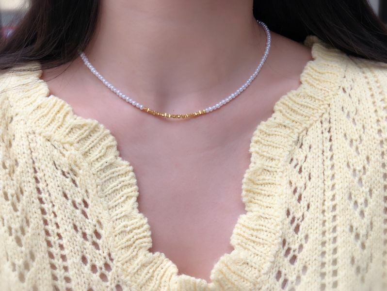 除夕寵粉! 碎金珍珠項鍊 特惠款