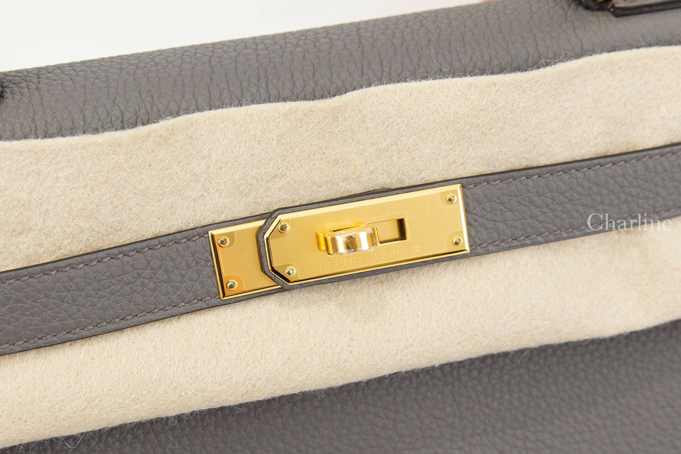 Hermès Kelly II 28cm 8F Etain Togo 錫器灰金釦凱莉包