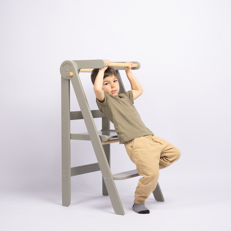 單人款-大象灰 | PEAK旗艦款兒童學習梯