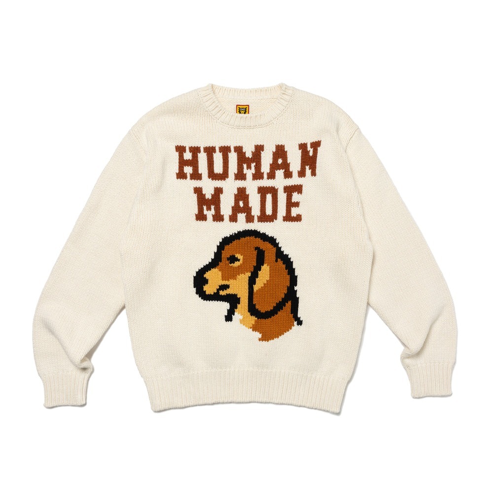 HUMAN MADE 犬刺繍ニットセーター XL HUMAN MADE 犬刺繍ニットセーター