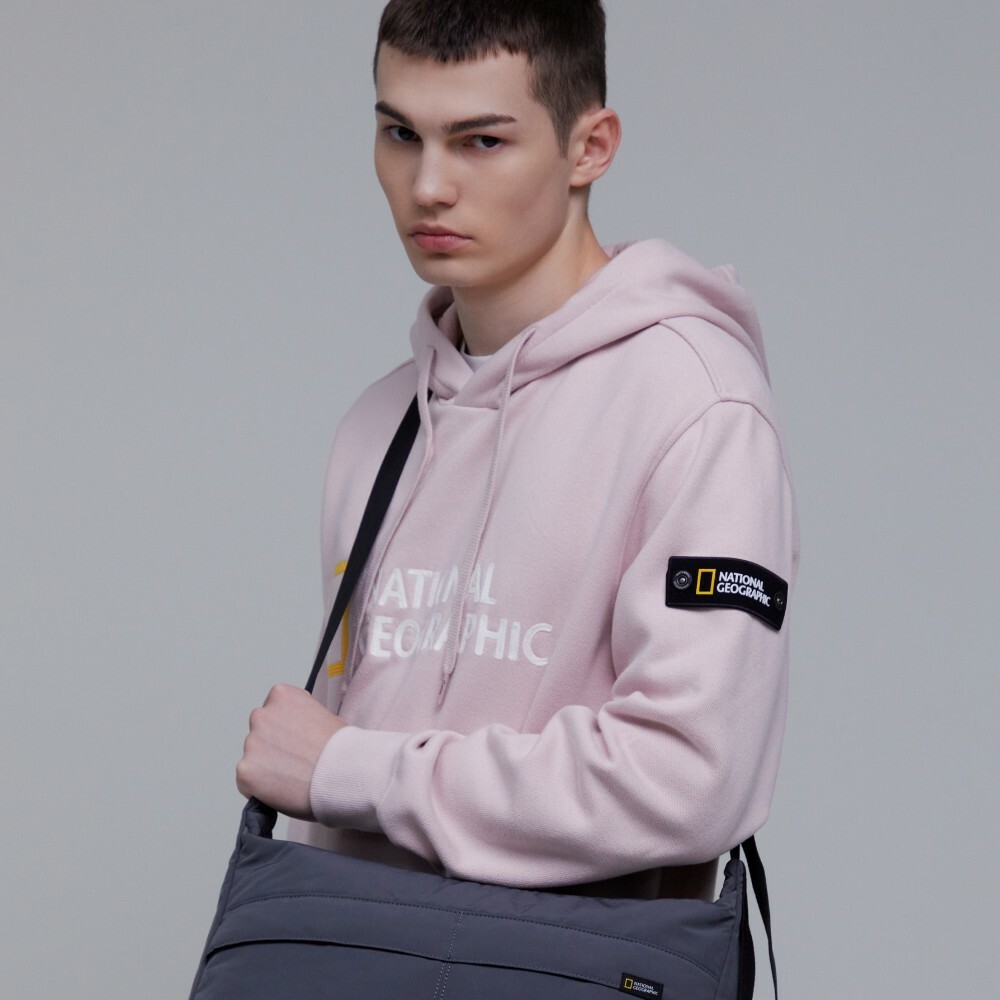 Unisex LUCOS Big LOGO Micro Fleece Hoodie - INDIAN PINK