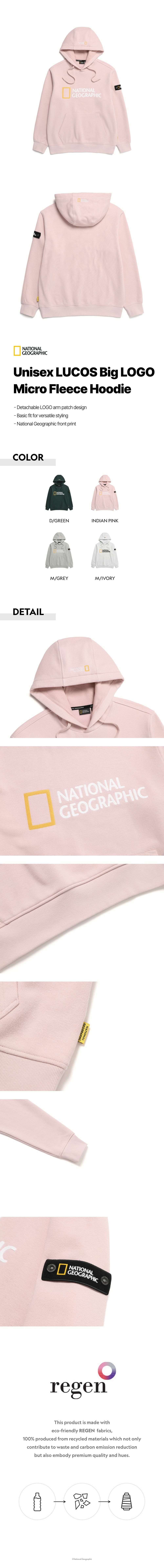 ☆関税込☆National Geographic★Lucos Big Logo 起毛 Hoodie ★ ☆関税込☆National Geographic☆Lucos Big Logo 起毛 Hoodie
