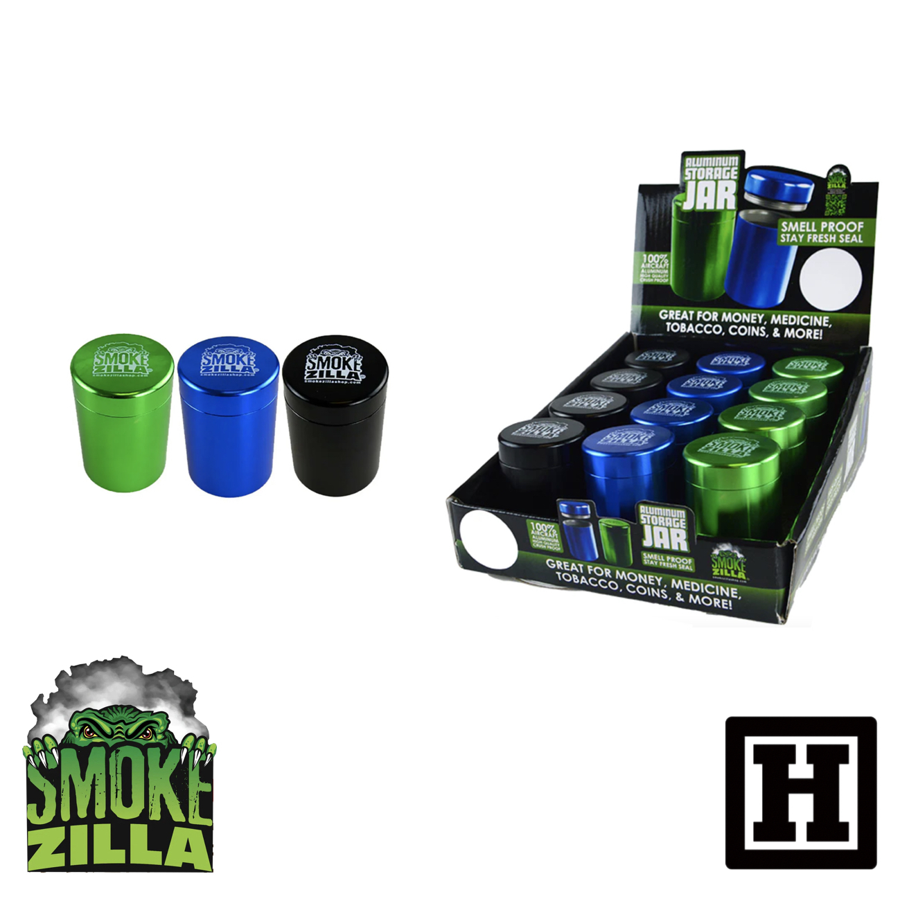 Smokezilla 鋁合金氣密罐