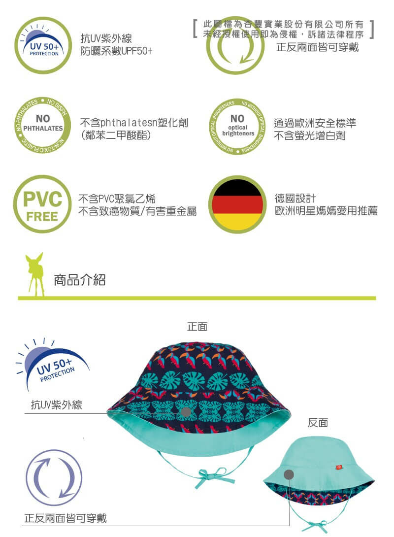 兒童夏日遮陽帽,日常沙灘玩水均適用,防曬系數UPF50+,正反雙面花色,材質透氣快乾柔軟舒適,綁帶設計不掉落,孩子玩水不怕曬,安全無毒寶寶嬰兒安心使用