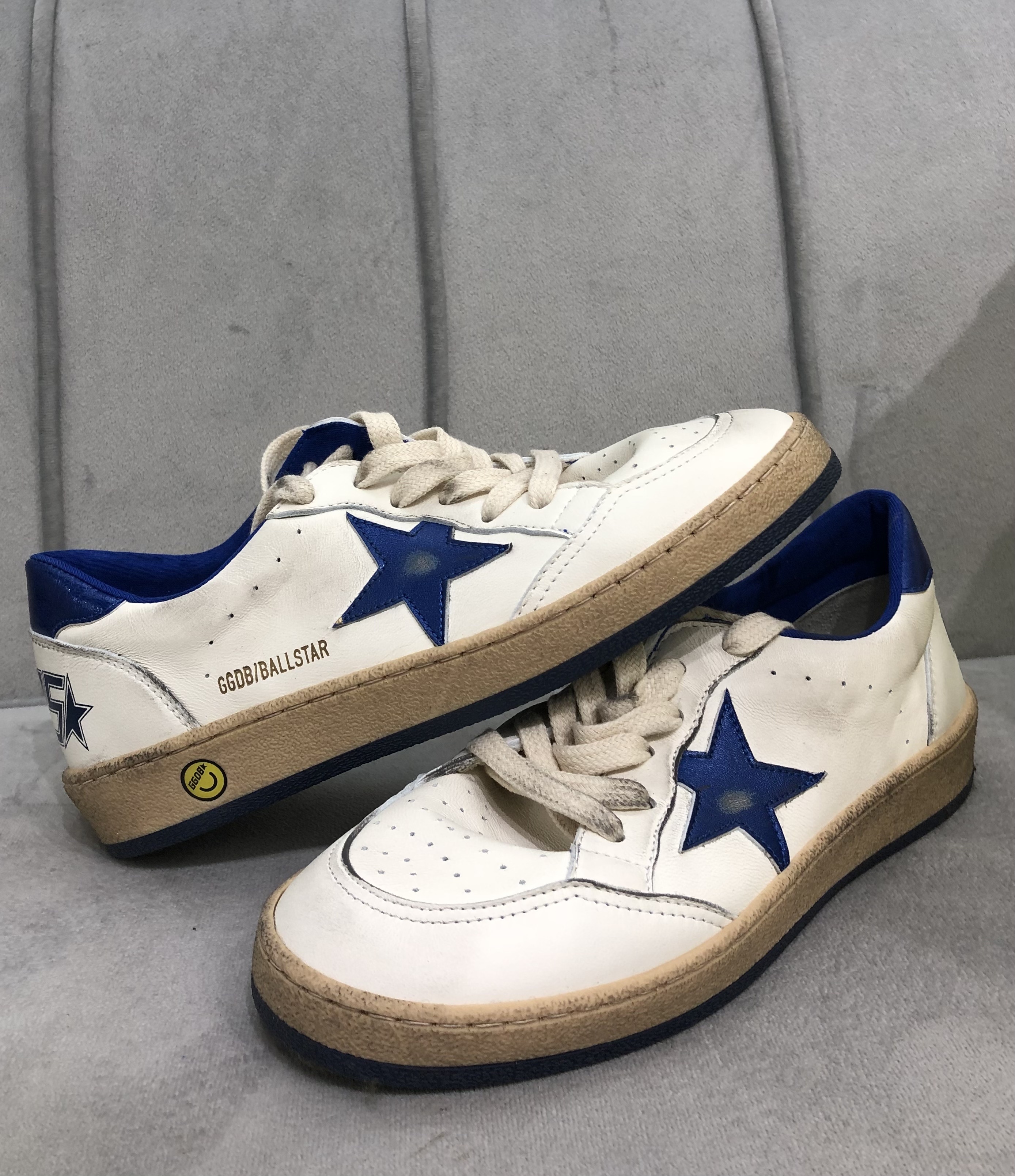 Golden goose 白色令身藍色星星令身藍尾10793- T