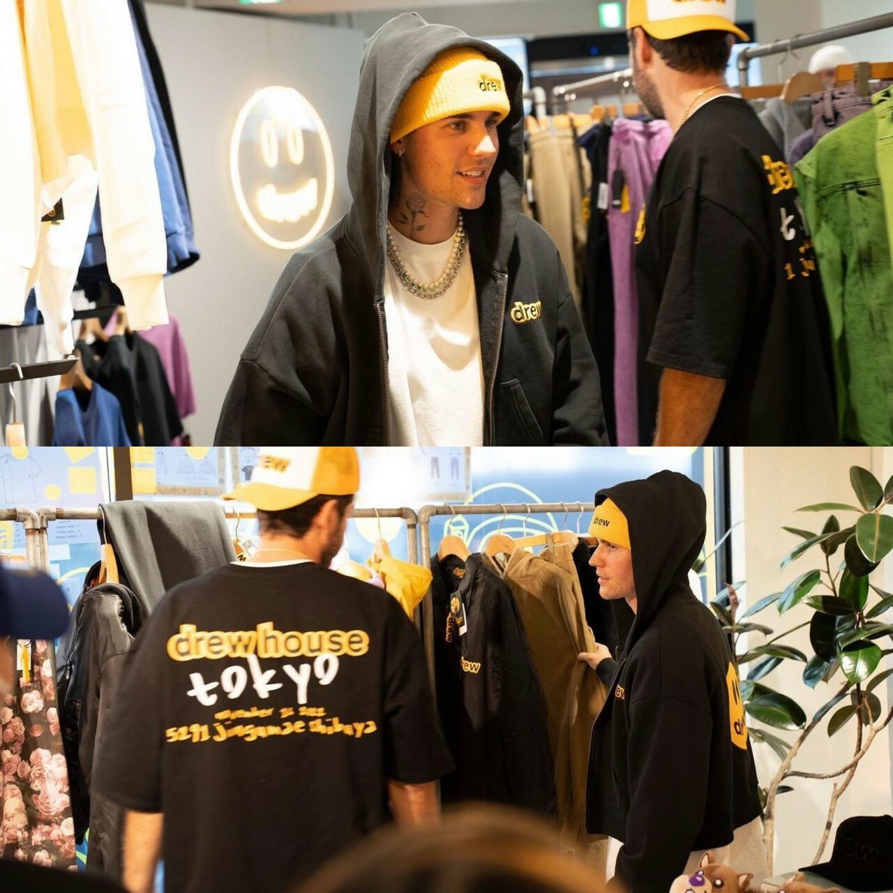 Drew House 小賈著用款 落肩短身笑臉Logo連帽外套