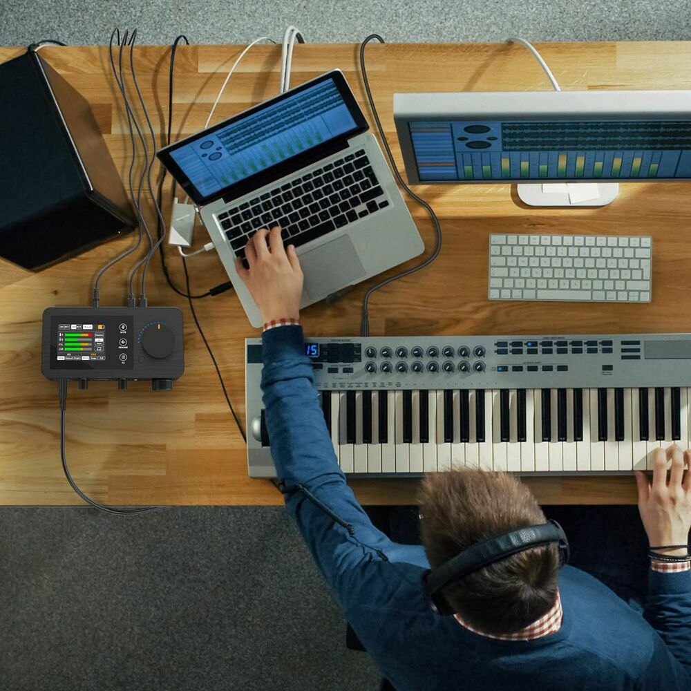 Comica Audio LINKFLEX AD5 Portable 4x4 Dual USB-C Audio Interface for Computer and Phone/Tablet