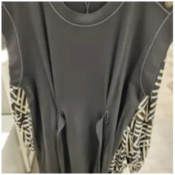 [S] KARL LAGERFELD SHORT SLEEVE TIE BELT DRESS,BLACK, L3ED7415-BLK [FINAL SALE] (SKL783)