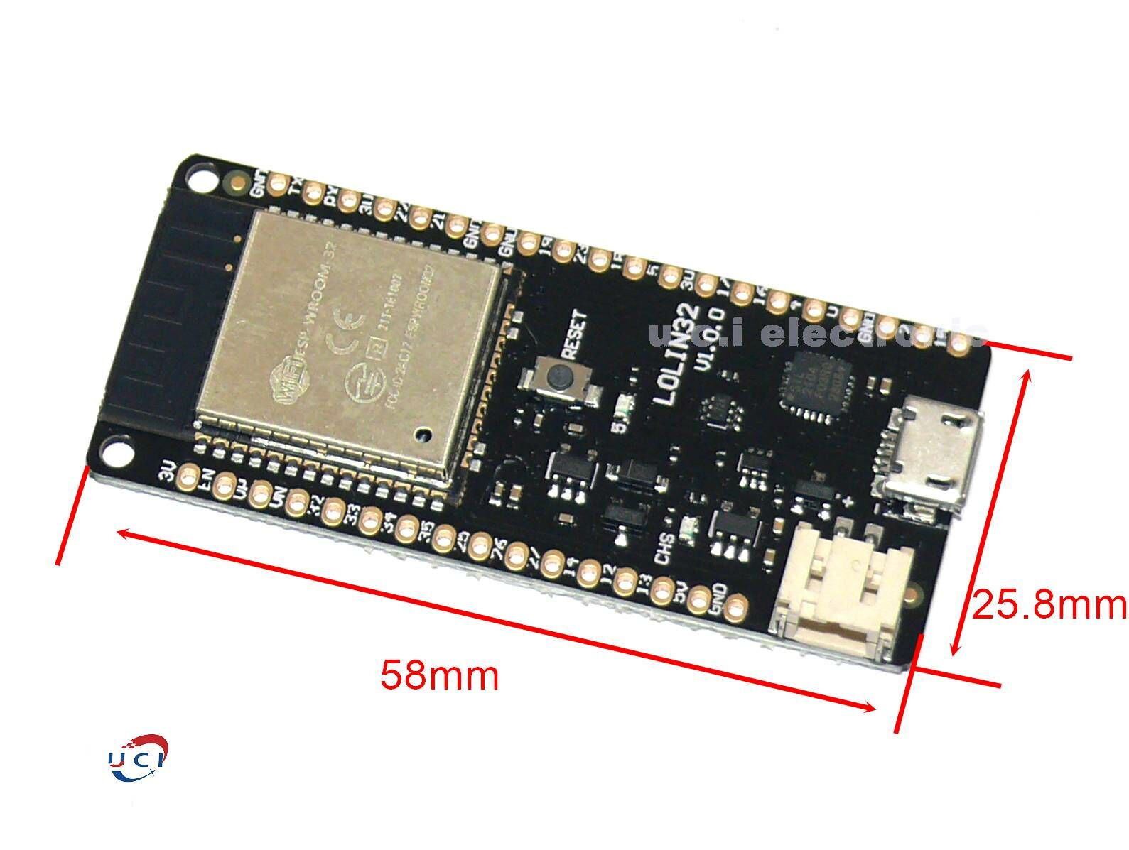 【UCI電子】 (1-11)  D1 LOLIN32 ESP32 V1.0.0 Rev1 wifi 藍牙4MB FLASH