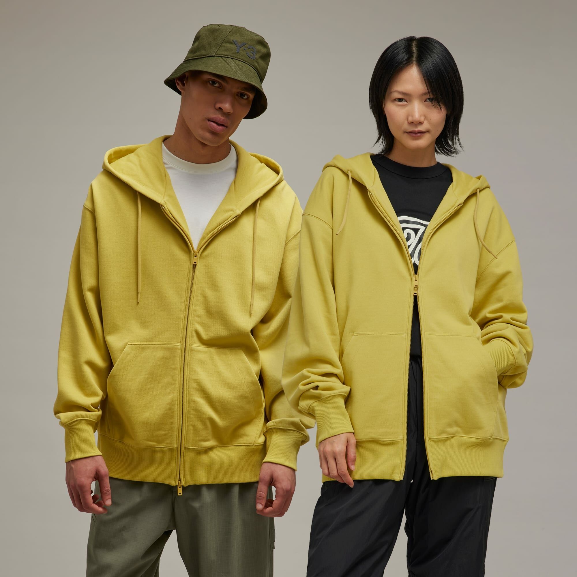 【 Y-3 FT ZIP HOODIE 拉帽外套 - 芥末黃 】