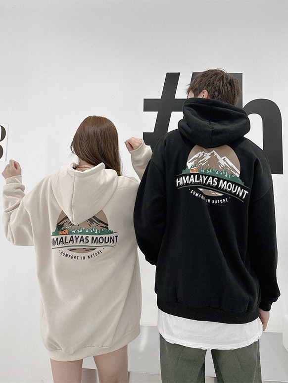 HIMALAYAS山脈 內刷毛 喜馬拉雅山 連帽T恤