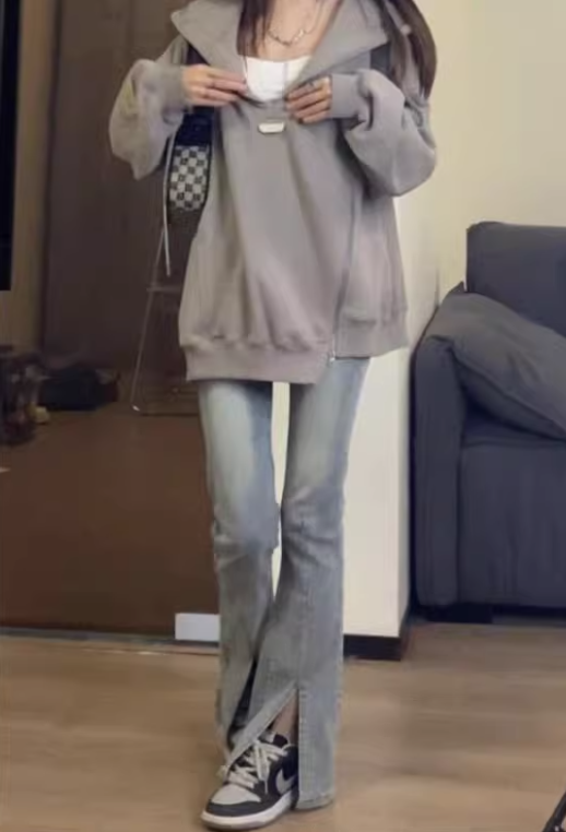 加絨款連帽衛衣