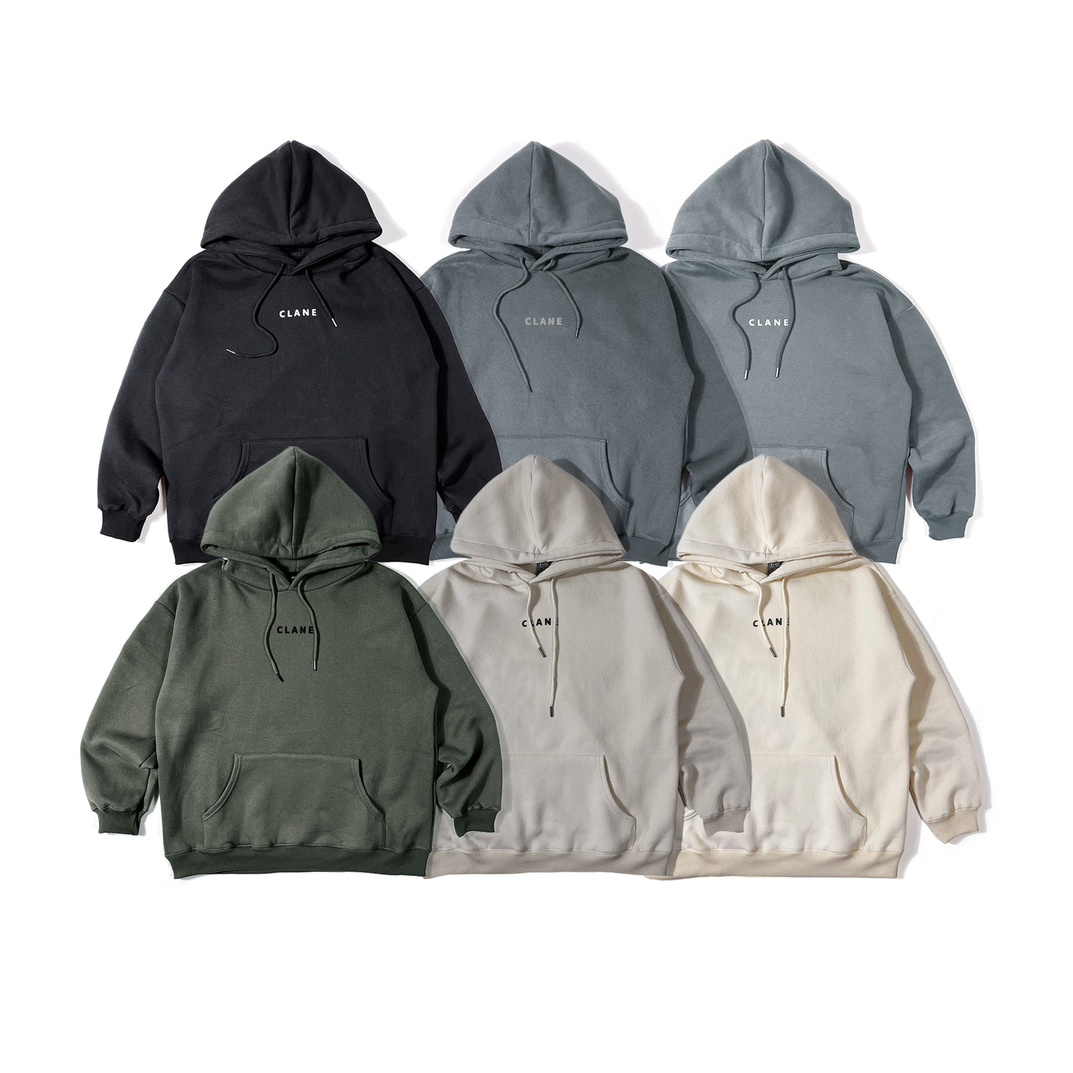 韓版 CLANE 內刷毛 連帽T恤