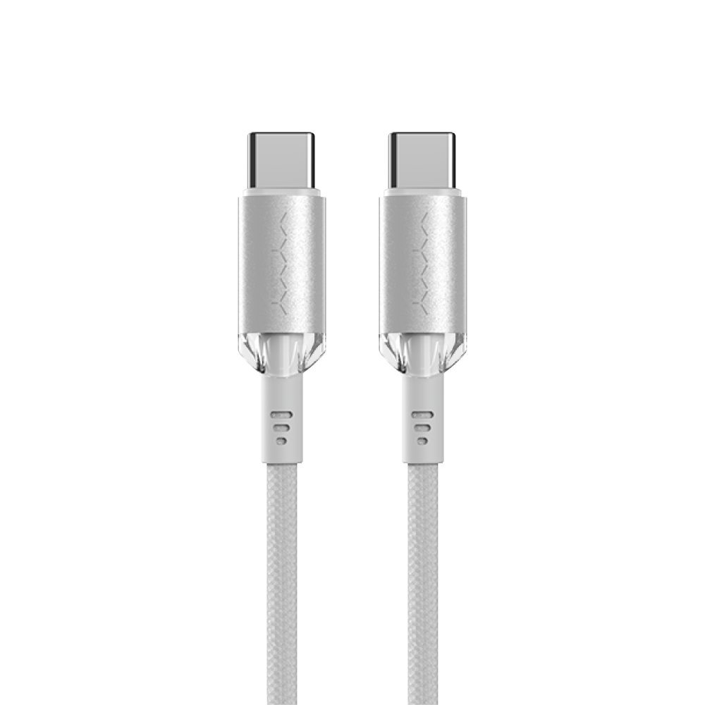 【Vyvylabs】水晶系列 雙Type-C 快充數據線 60W
