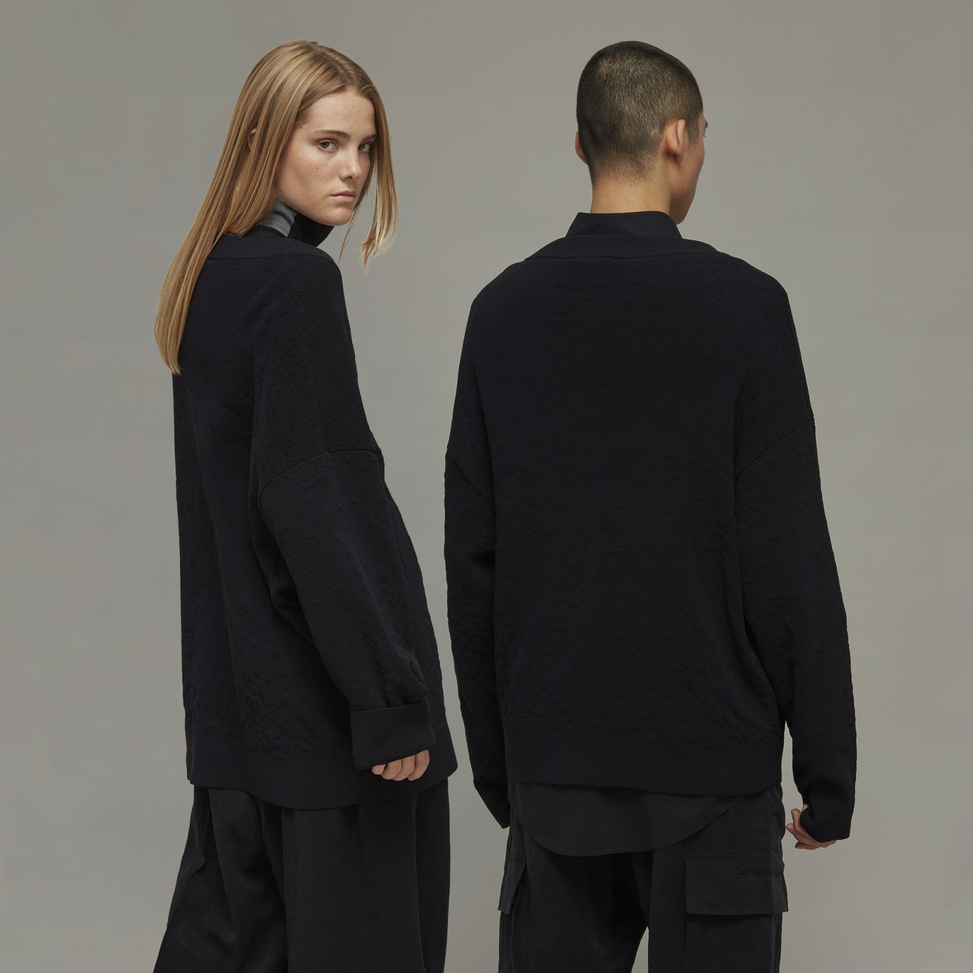 【 Y-3 KNIT CARDIGAN 針織開襟衫 - 黑 】