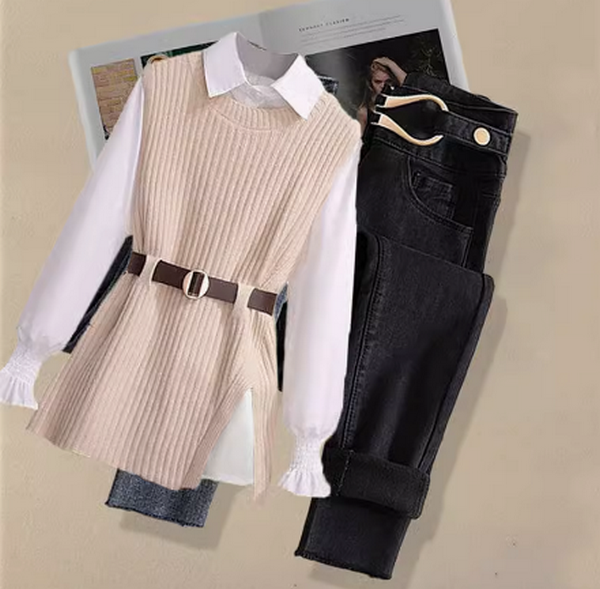 Women's three-piece sweater set (1912)