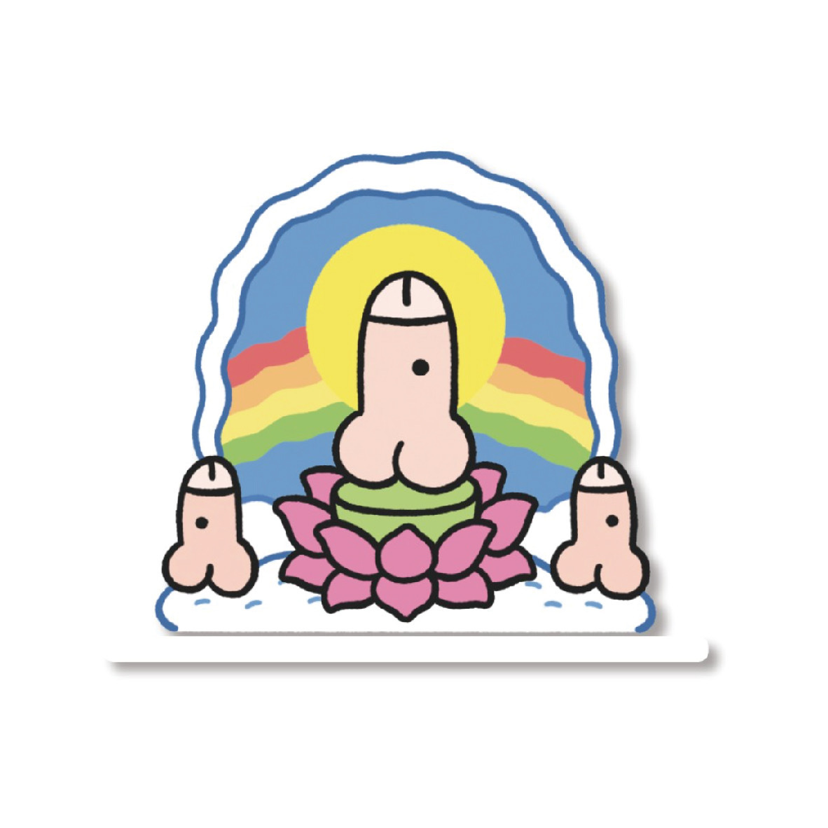 Lanparman｜三件組立牌｜懶趴佛像