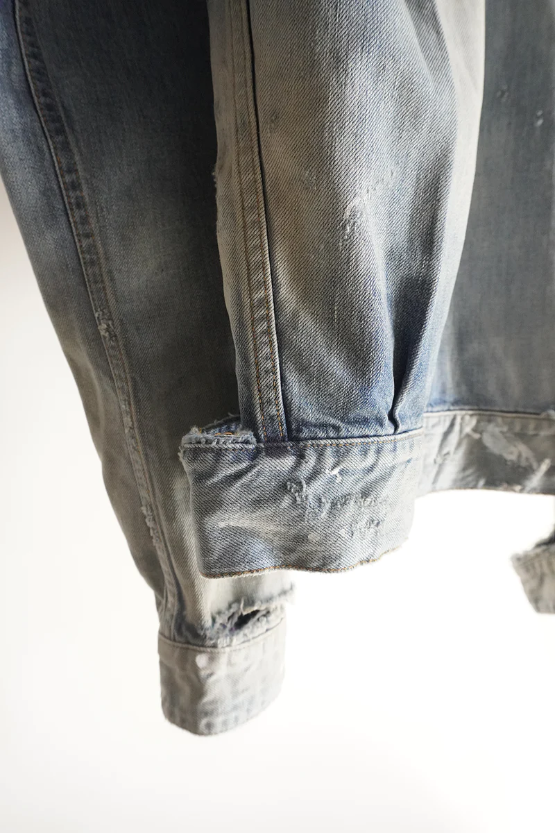 ANCELLM - CRASH DENIM JACKET type-2 / INDIGO