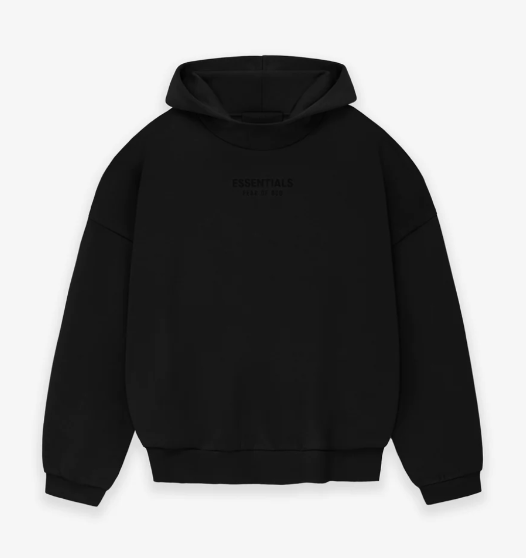 Fear Of God Essentials FW23 Core Hoodie Jet Black