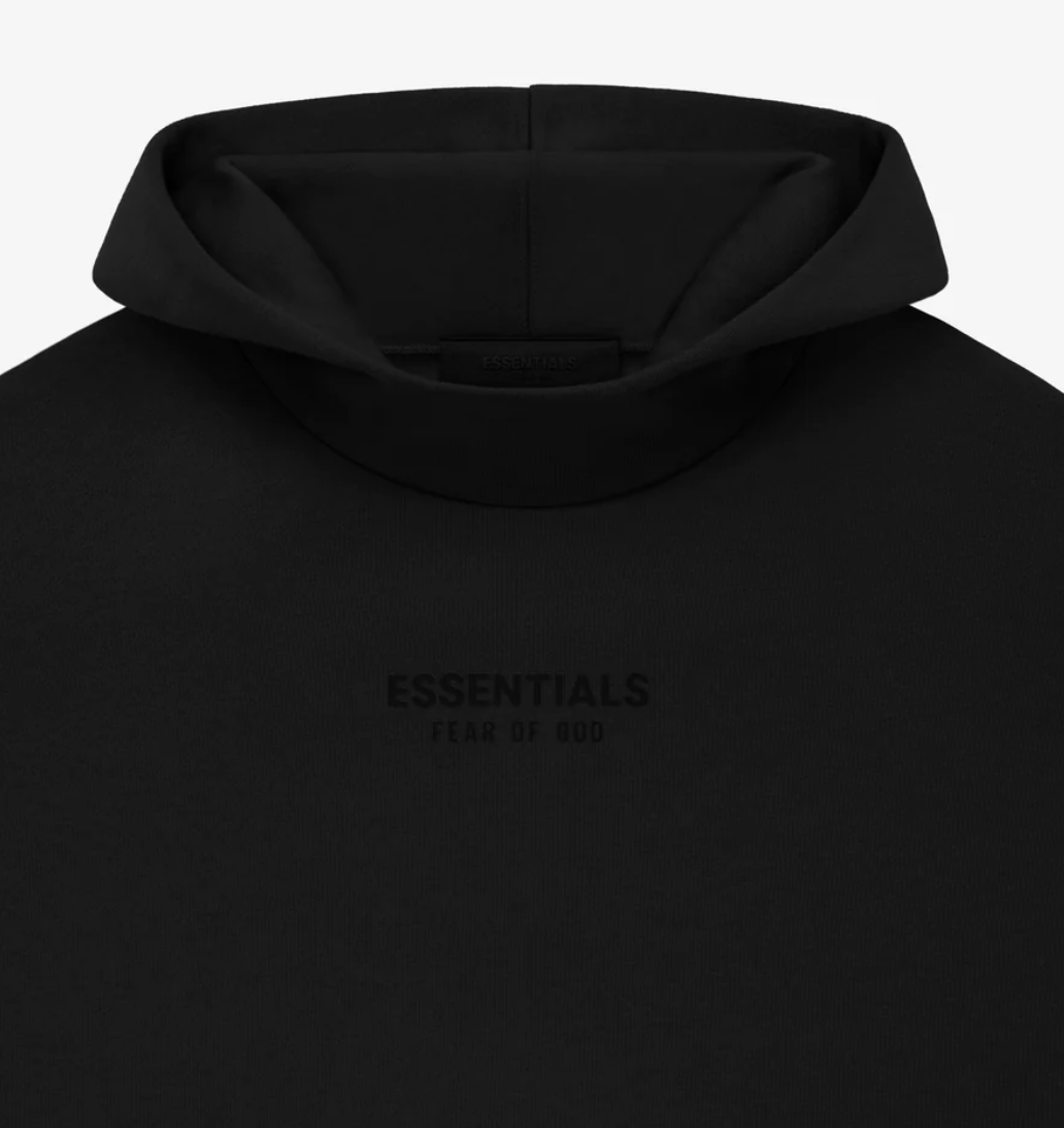 FW20 FEAR OF GOD ESSENTIALS CORE HOODIE CORE BLACK 無地 Fear Of God Essentials FW23 Core Hoodie Jet Black