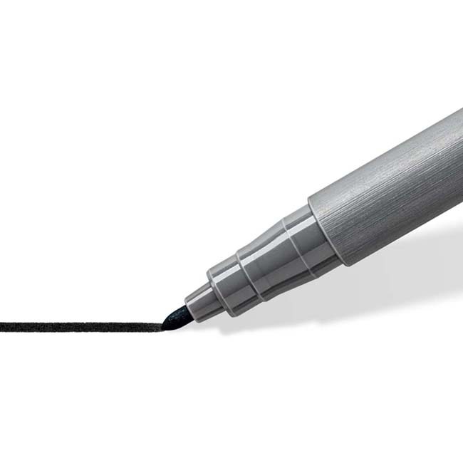 STAEDTLER施德樓 彩藝毛筆圓頭-極致黑 MS376-99