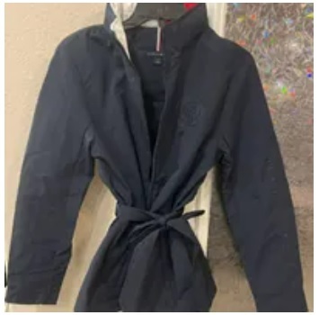 [S] TOMMY HILFIGER BELTED HILFIGER YACHT JACKET,NAVY, 76J3826-410 (STH519)