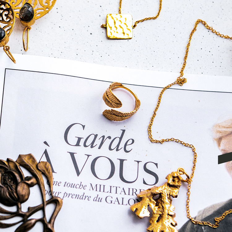 奧地利冶金TheCraftShop 輕輕羽毛戒指