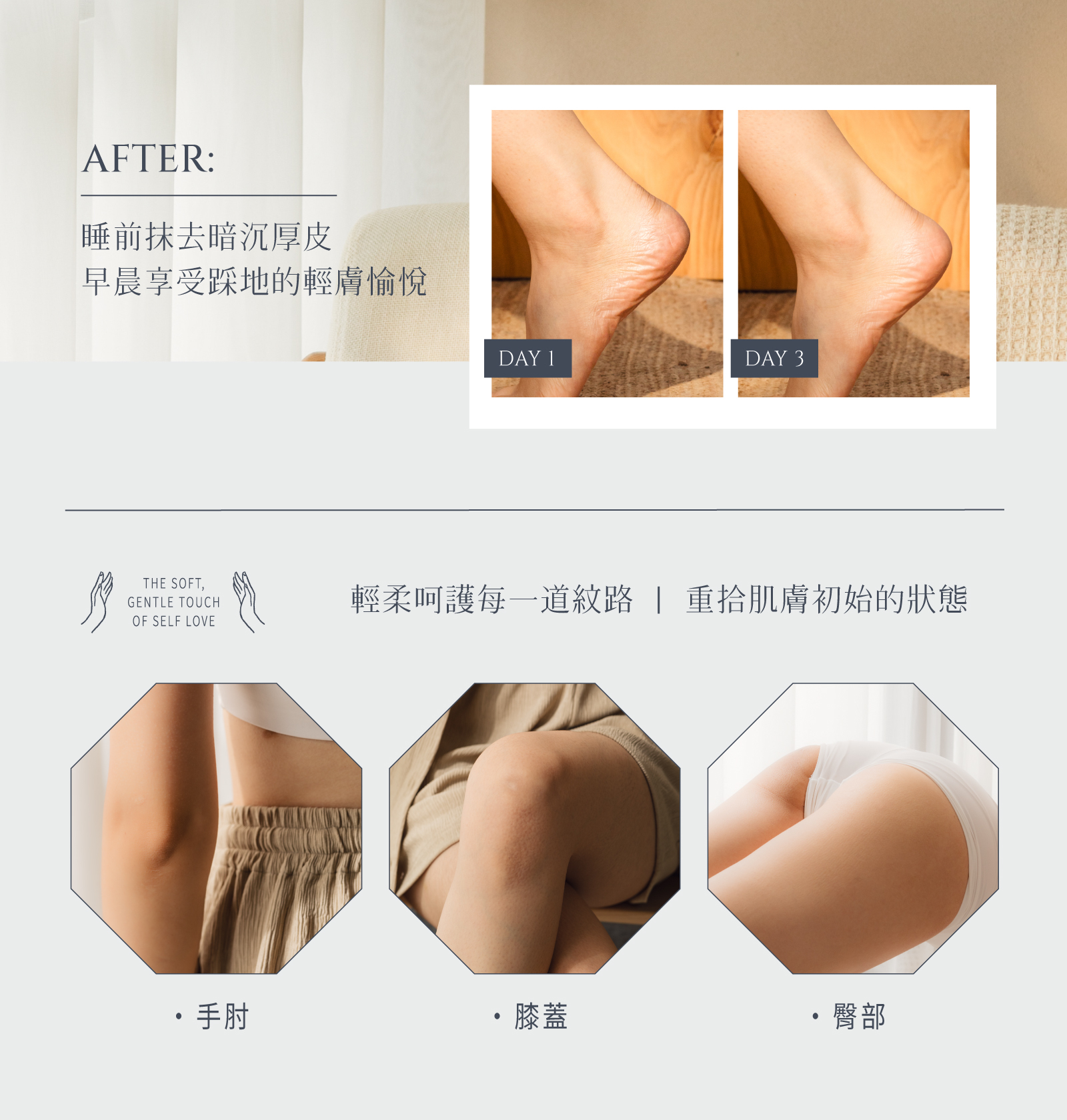 果酸酵素煥膚嫩足霜抹去暗沉厚皮,重拾肌膚初始的狀態