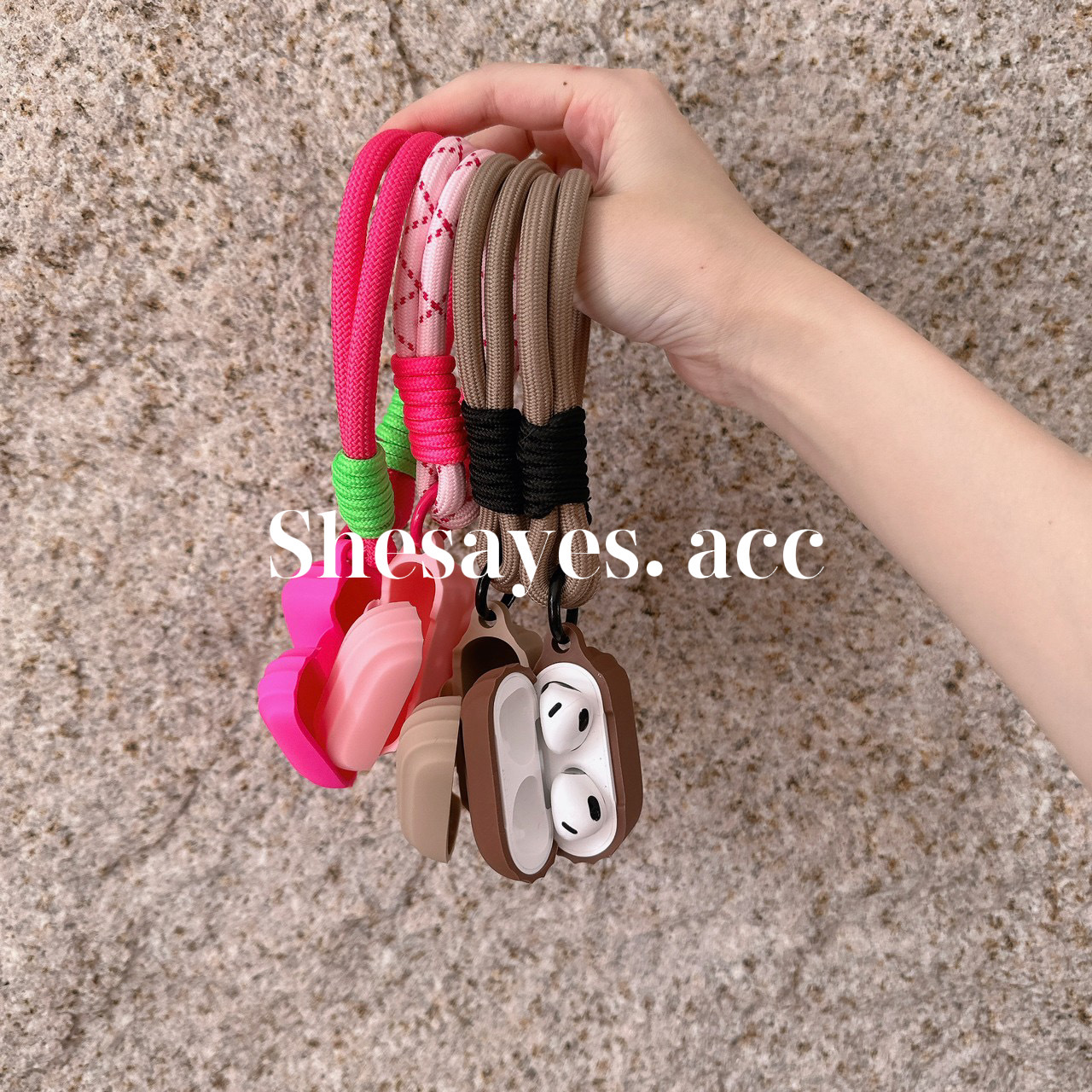 AirPods｜繽紛糖果掛繩耳機套