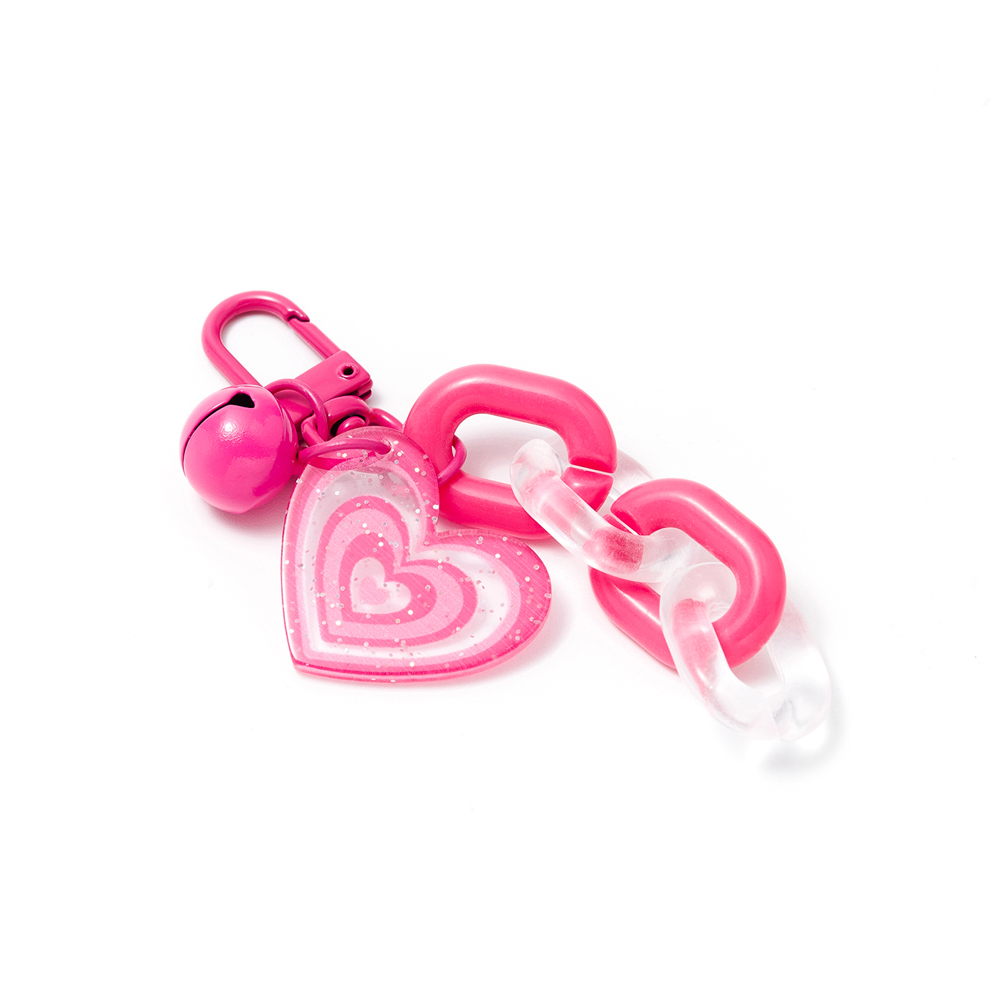 鈴鐺,愛心,壓克力,吊飾,平價飾品