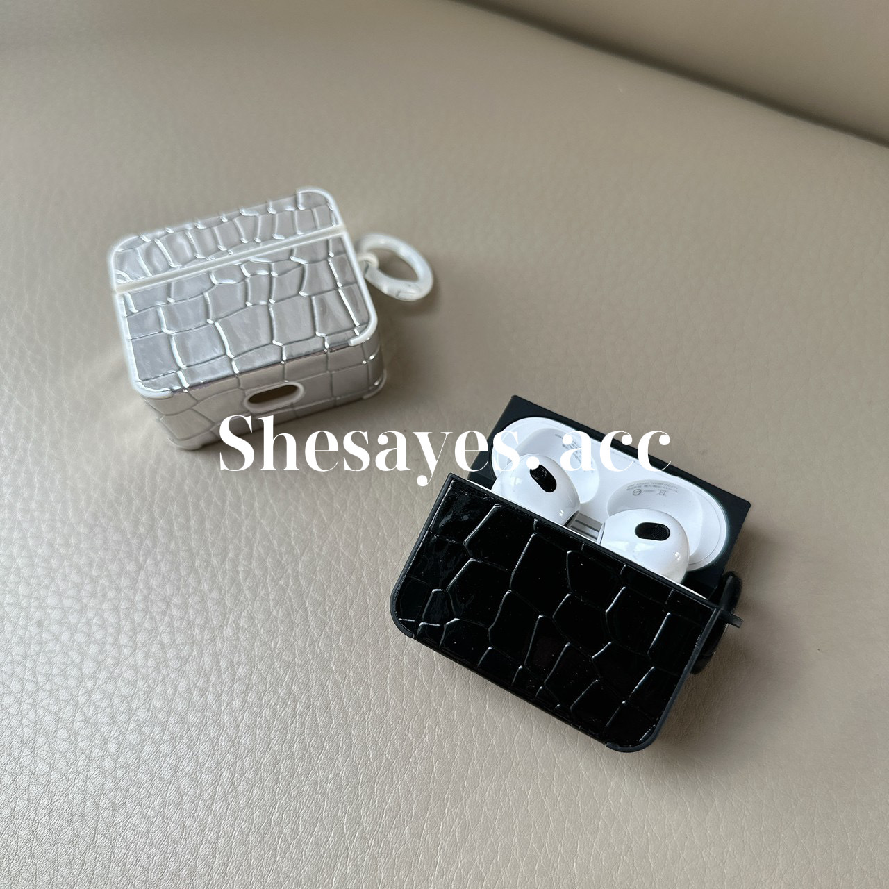 AirPods｜質感鱷魚紋耳機套