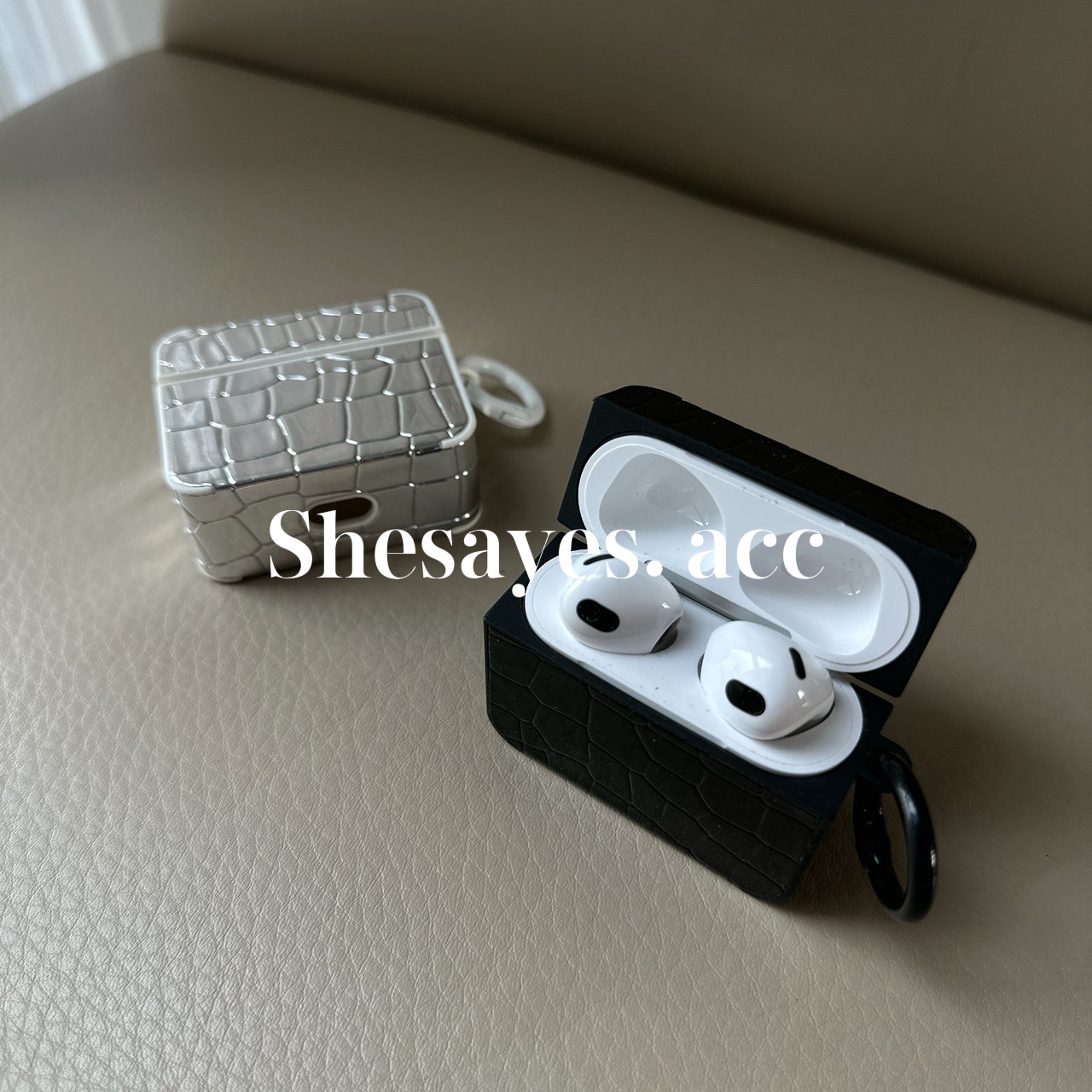 AirPods｜質感鱷魚紋耳機套