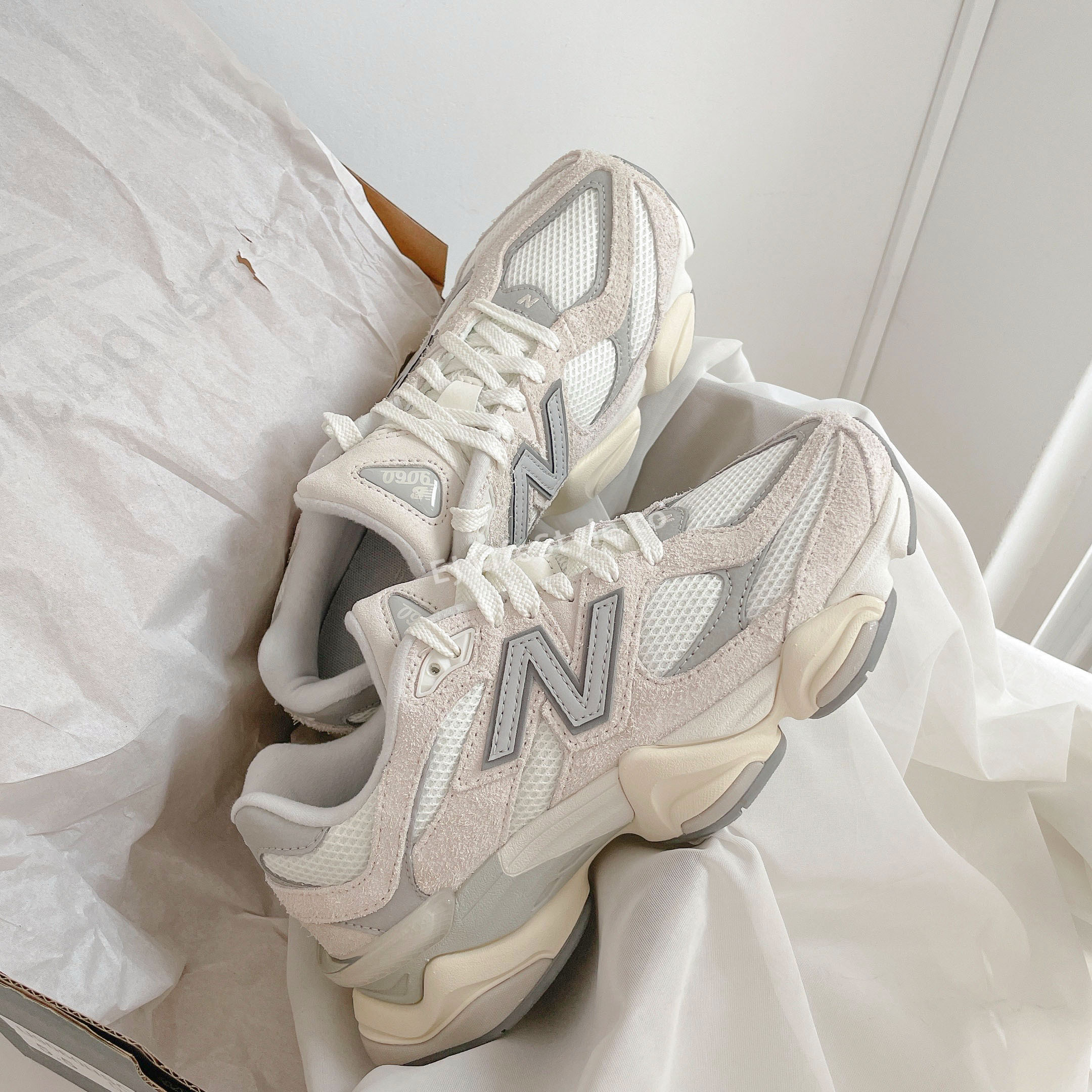 NEW BALANCE NB 9060 海鹽米白奶油白米灰復古老爹鞋Y2K U9060HSC