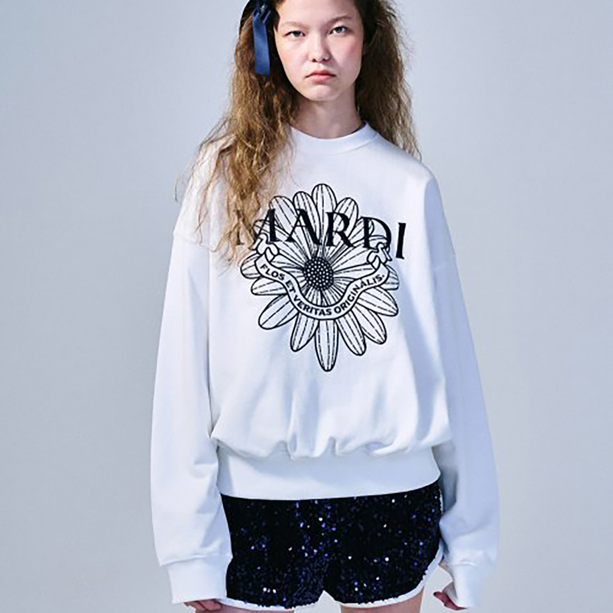 MARDI MERCREDI SWEATSHIRT FLOWERMARDI ALUMNI NEEDLEWORK