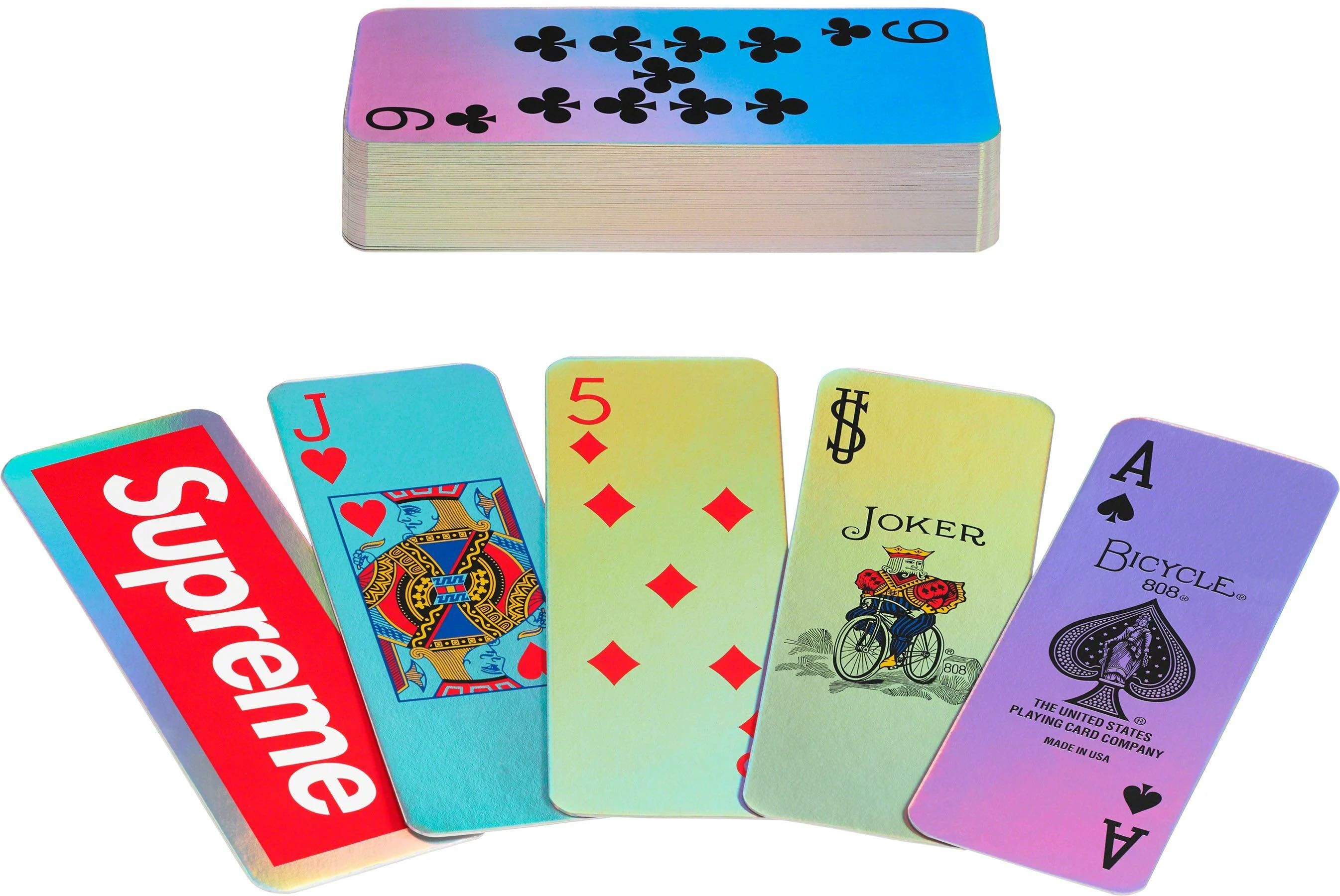 Supreme®/Bicycle® Holographic Slice Cards