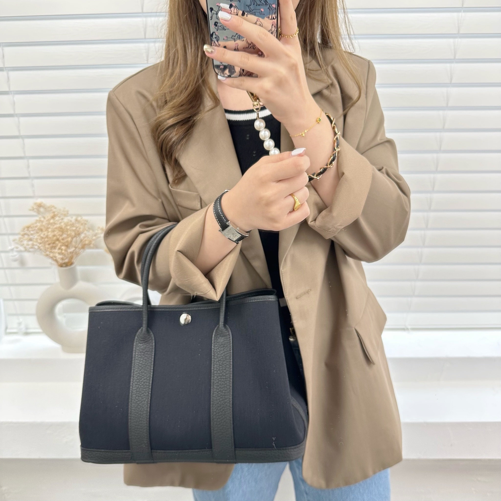 Hermes Garden Party 30 Toile Militaier