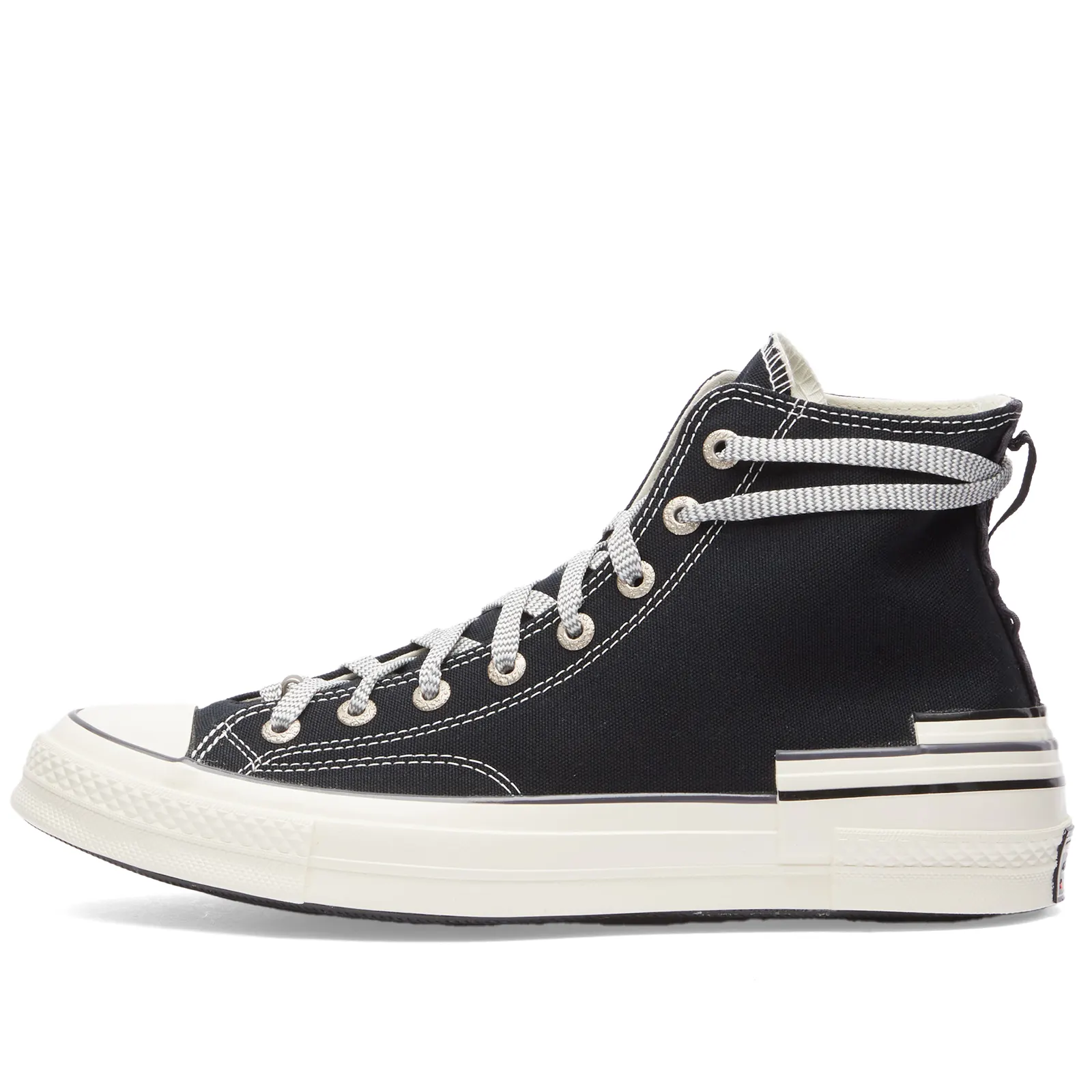 CONVERSE CHUCK 70 HACKED HEEL HI Black, Dark Moth Egret