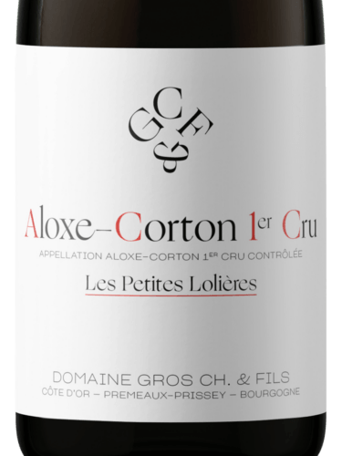 Christian Gros Aloxe Corton 1er Cru Les Petites Lolieres 2020