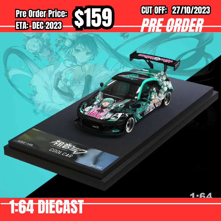 PO-$159 * Time Micro *1:64 Hatsune Miku Nissan Fairlady [OD19/10]