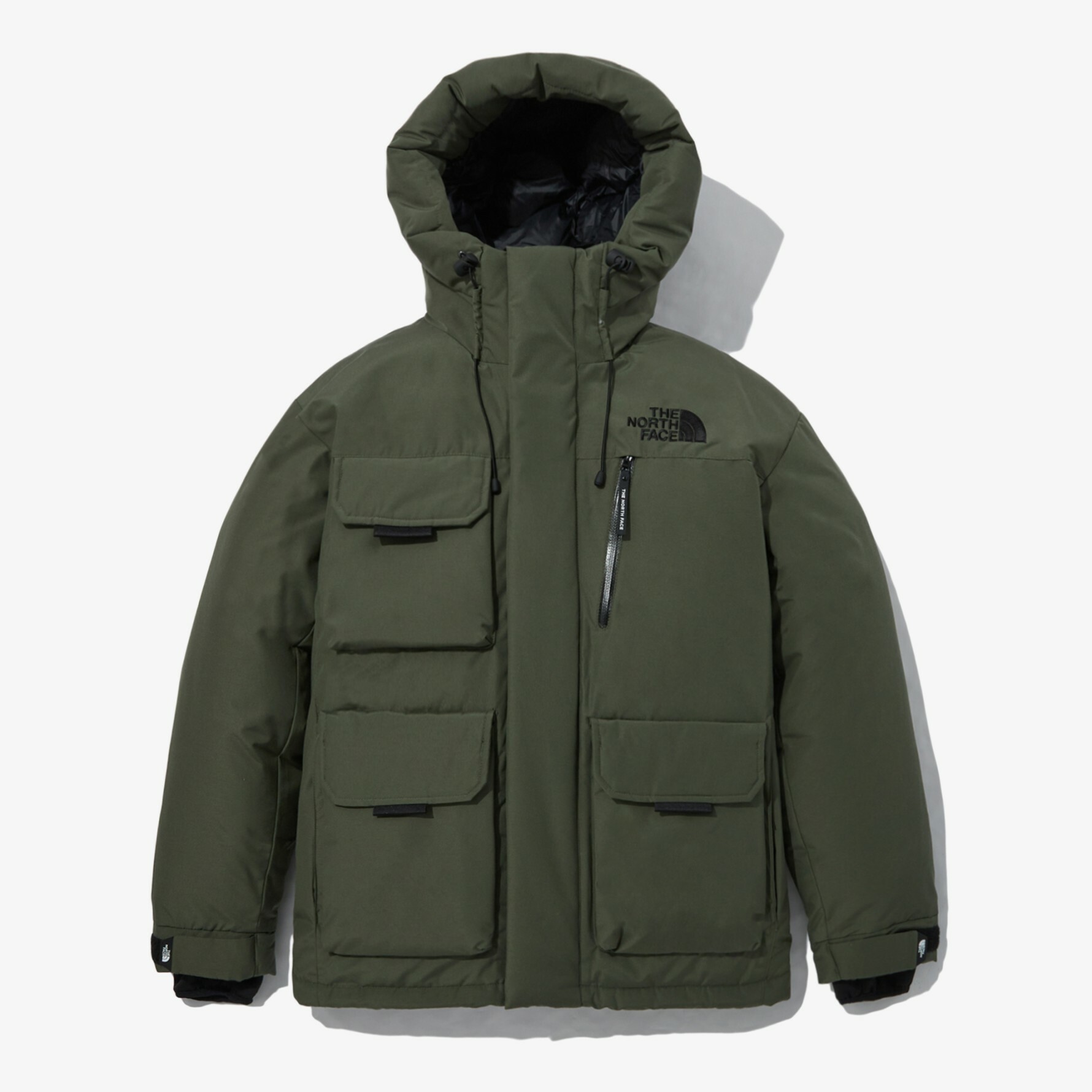 THE NORTH FACE 北臉 POLAR AIR 口袋 工裝 連帽 羽絨外套 NJ1DP66
