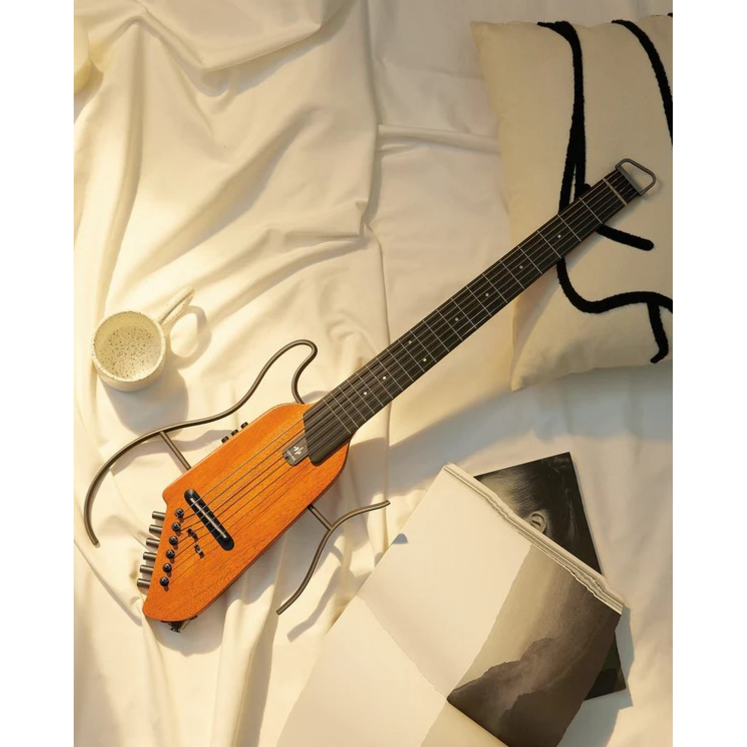 Donner Donnerdeal HUSH-I Maple-Natural Silent Guitar 靜音吉他 桃花心木色 第 2 張圖片｜三峽吉他 / Bass