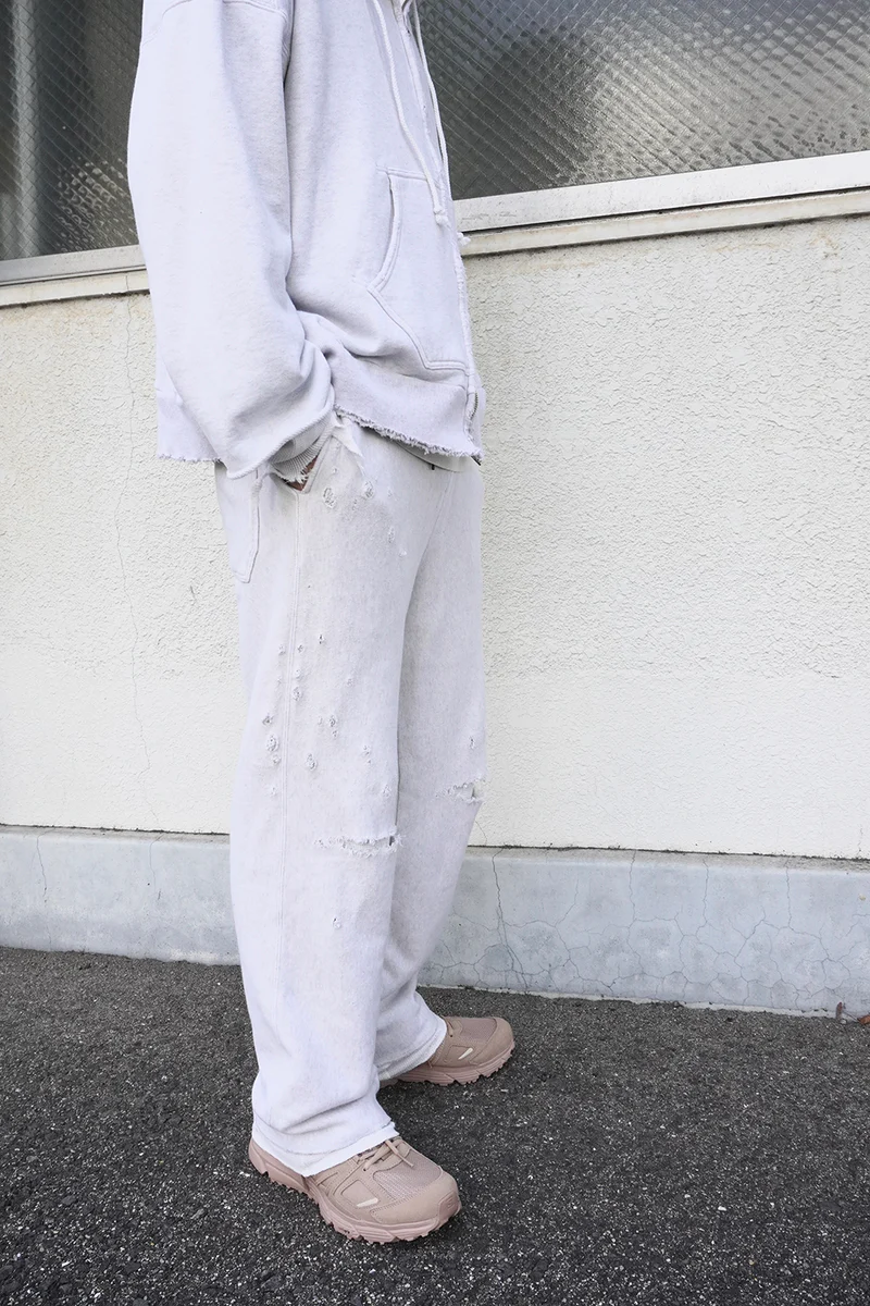 ANCELLM CRASH SWEAT LAYERED PANTS ANCELLM 別注 CRASH SWEAT LAYERED