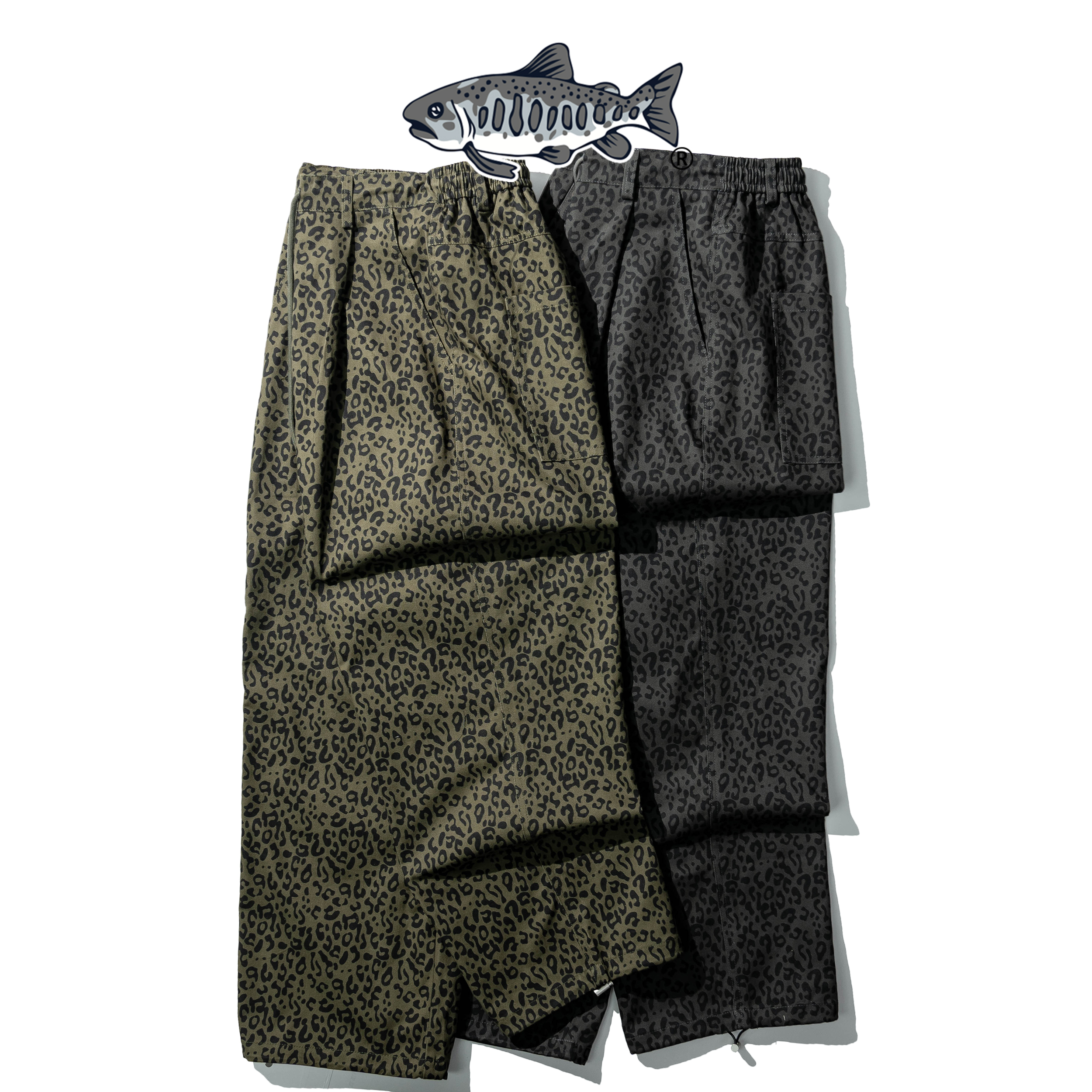 AGILITY Wide Leopard Print Pants 雙色 寬版 豹紋長褲 [L03]