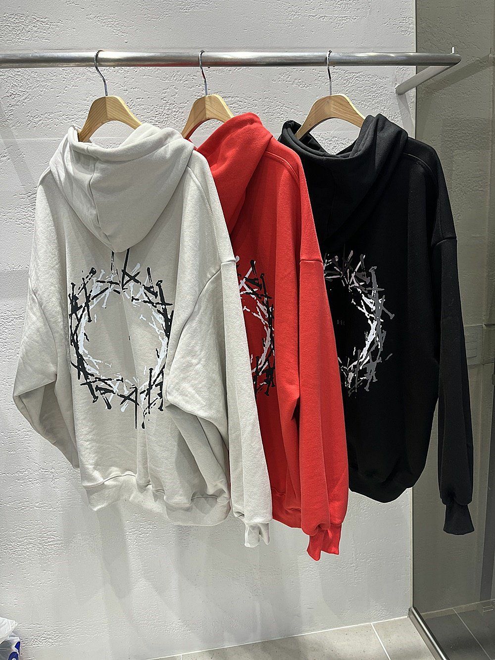 OverSize英文字圖案連帽衛衣 10.GVTY-0053T