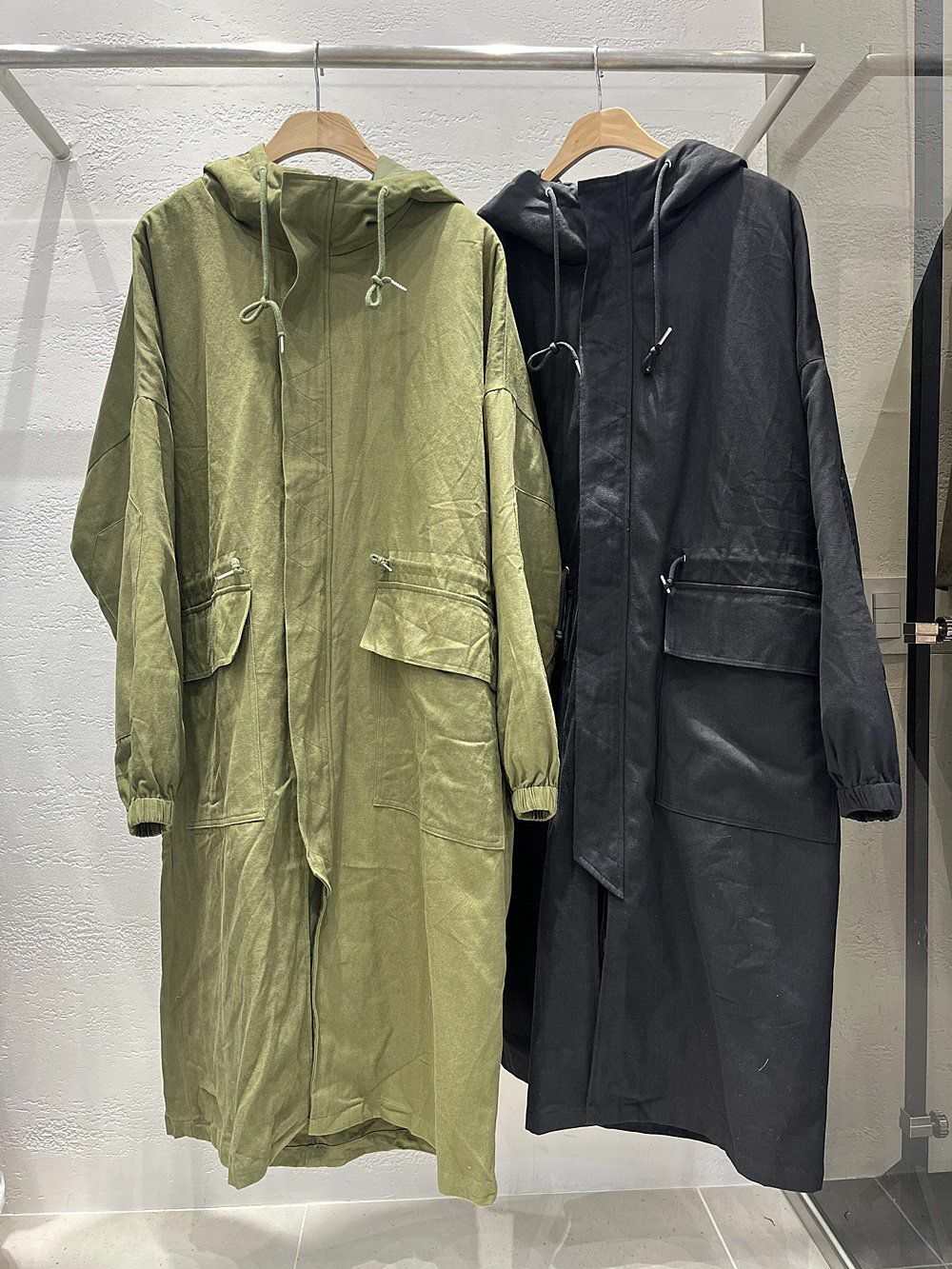 夾棉連帽拉鍊長褸10.GVTY-0055JK