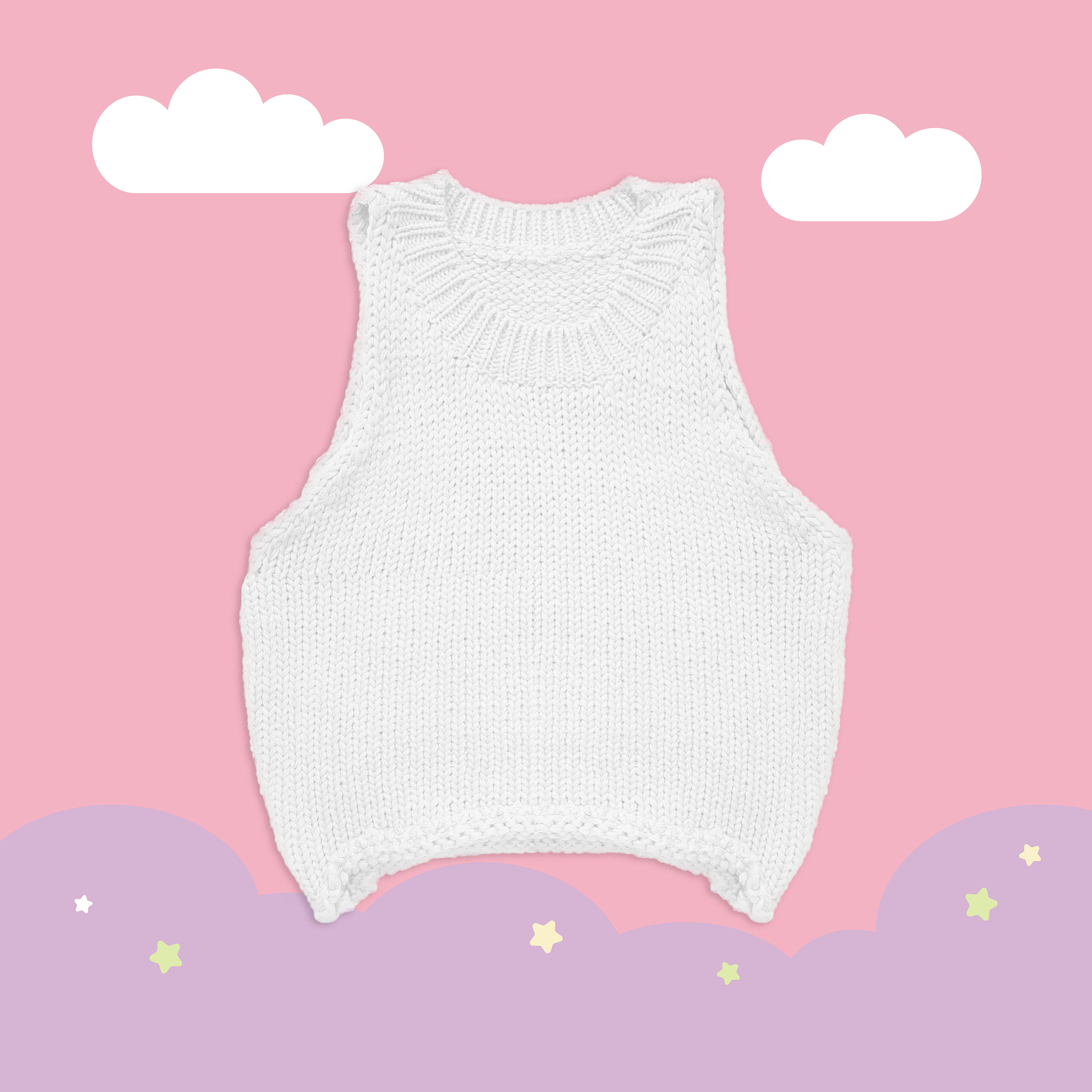 こ♡こ 粗針織背心