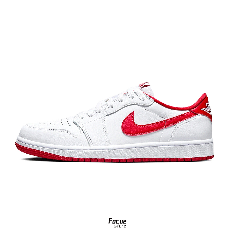 【Focus Store】現貨秒發 Nike Air Jordan 1 Low OG "University Red" 白紅 CZ0790-161